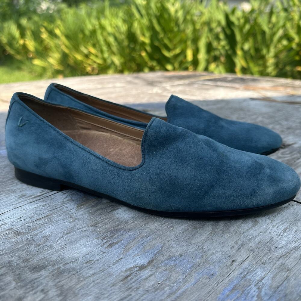 Vionic Willa Blue Suede Slip On Loafer Women’s 8 US - BP